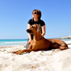 Mein Fraudi und ich - wir lieben den Strand und das Meer!